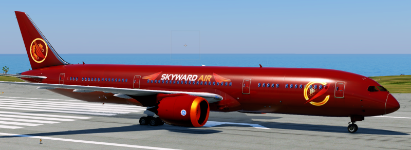 Skyward Air Virtual A350-900 in house livery